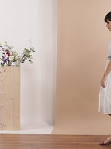 Celeste - White Rayon Dress, Celeste - White Rayon Dress, women's rayon dress
