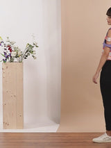 Slashed Sleeve Crop Top