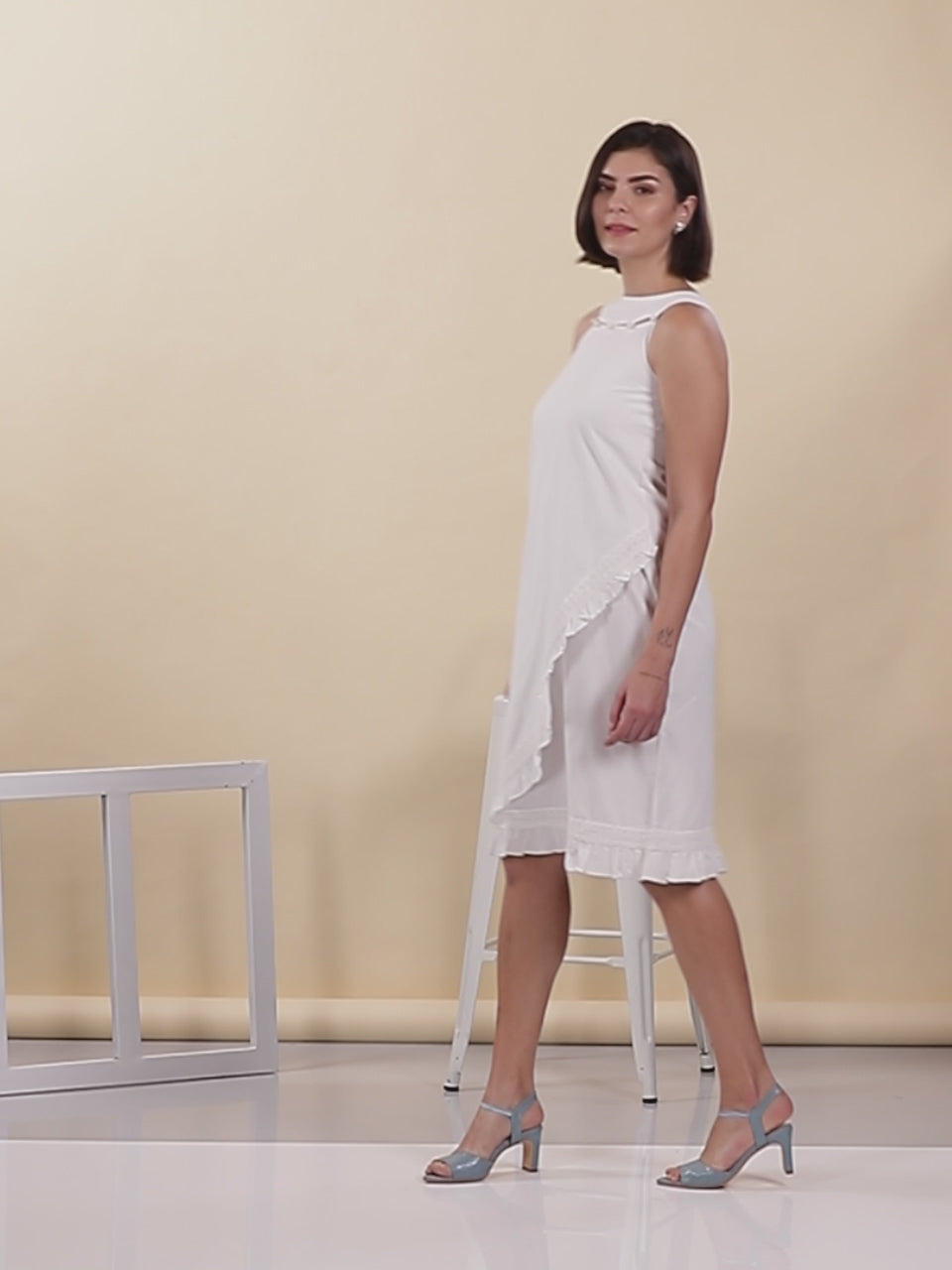 Stylized Neckline Dress