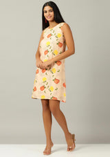 Floral printed shift dress