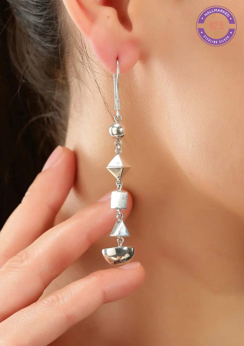 Geometric Shapes Dangler Earrings