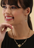 Gold Plated Silver Drop Earrings