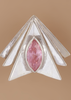 Layered Pink Cubic Zirconia Stud
