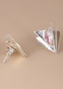 Layered Pink Cubic Zirconia Stud