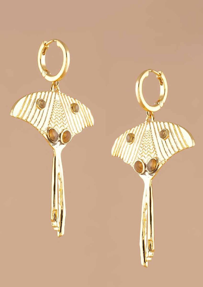moth stud earrings