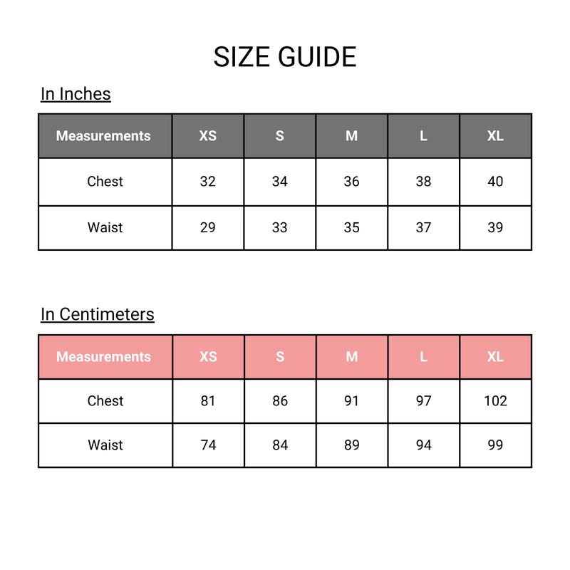 Polka Dots Crop Top - Size Guide