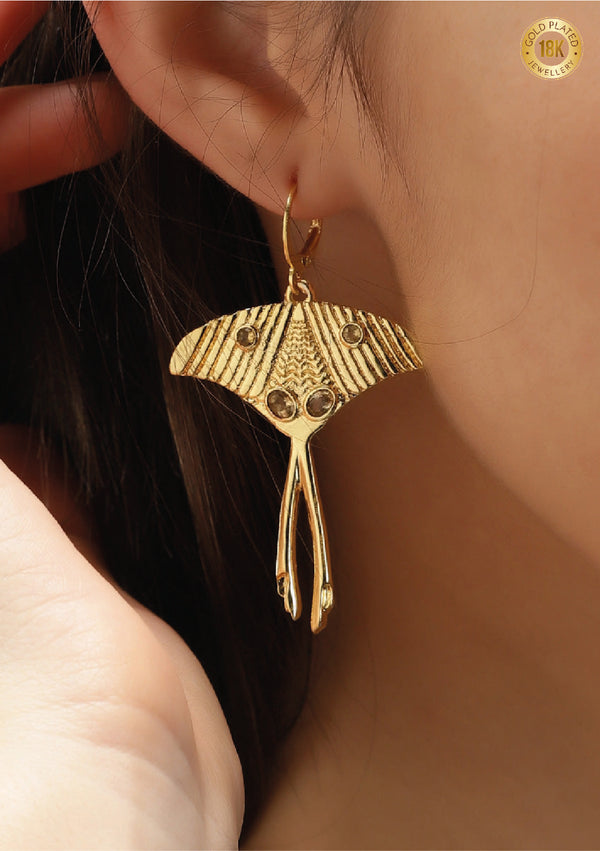 Madagascar Comet Moth Earring