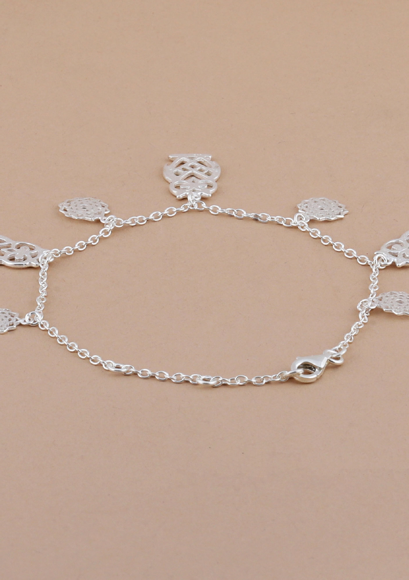Silver Owl Charm Bracelet