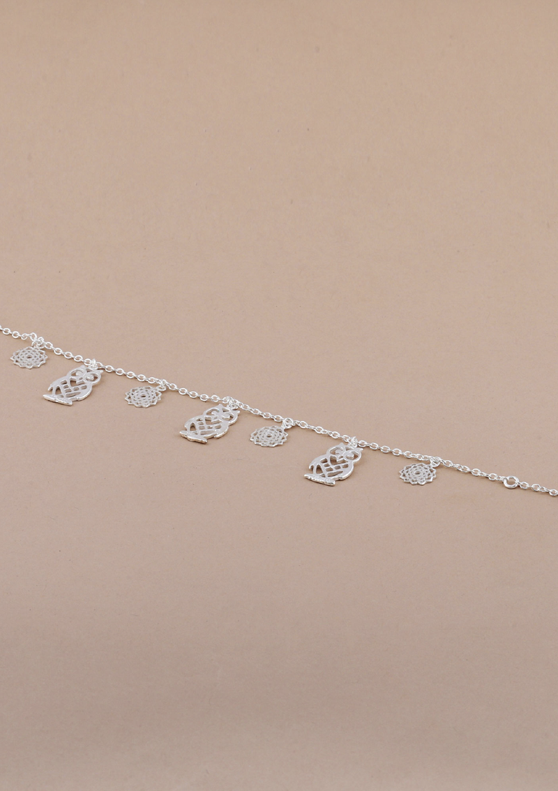 Silver Owl Charm Bracelet