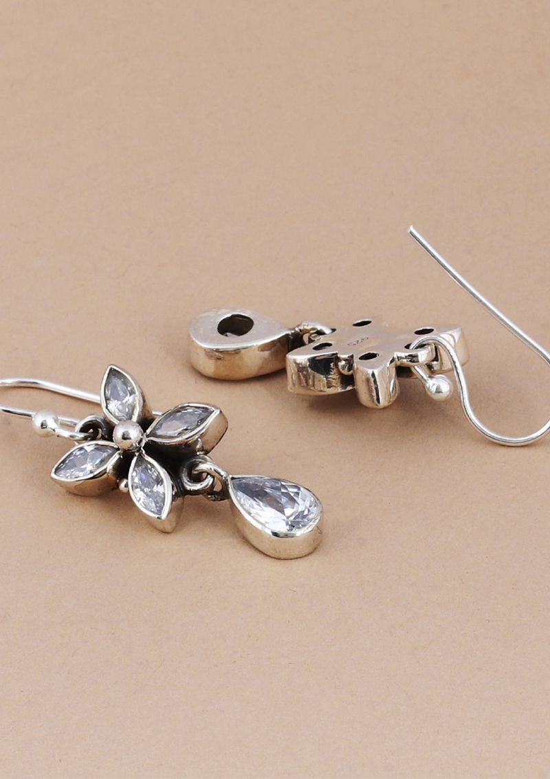 Silver Zircon Earring