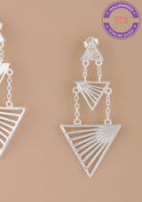 Tiered Triangle Dangler Earring