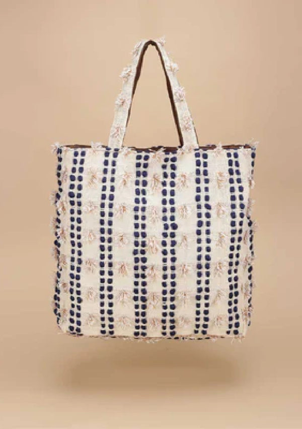 Beige Handcrafted Tote Bag