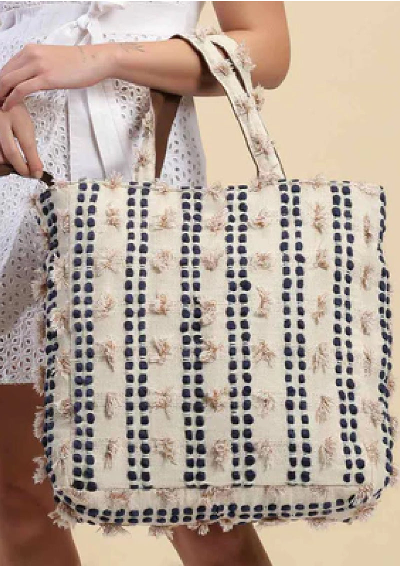 Beige Handcrafted Tote Bag