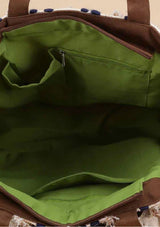 Beige Handcrafted Tote Bag
