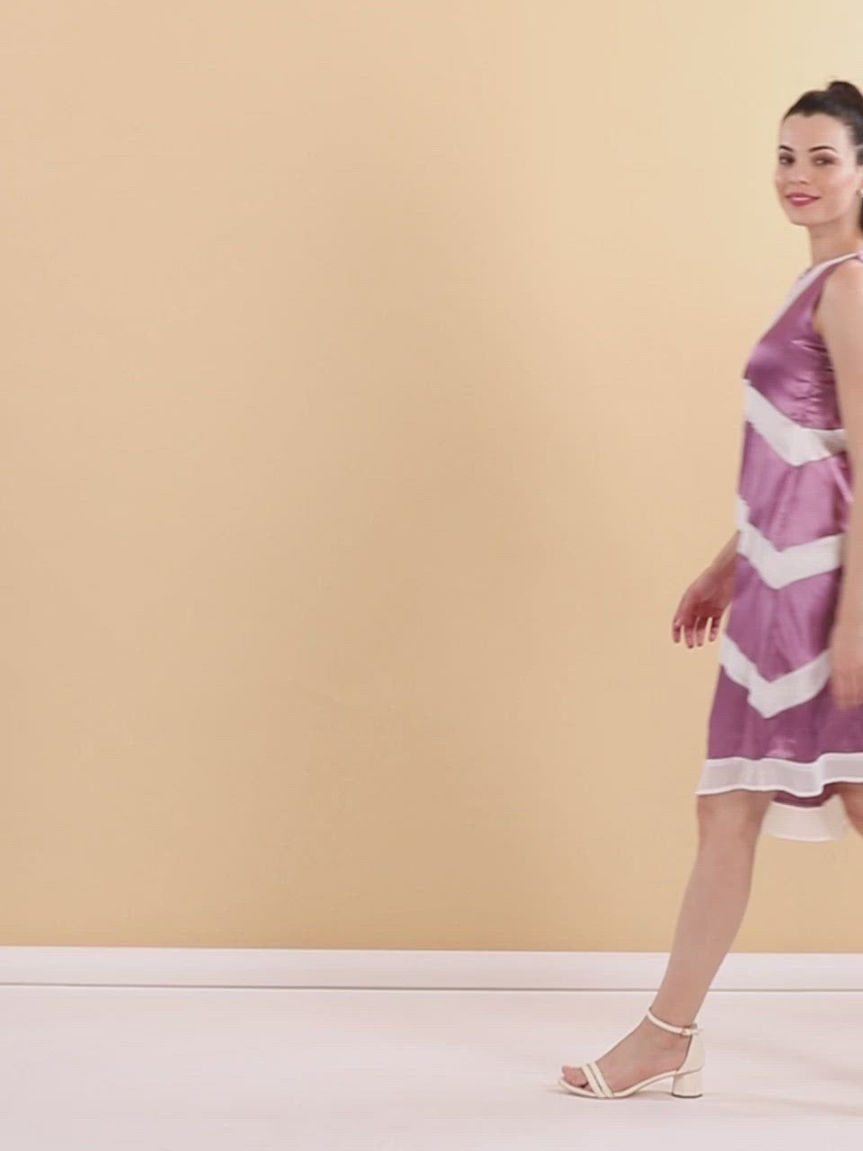 Crepe Cut Panel Dress