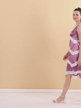 Crepe Cut Panel Dress