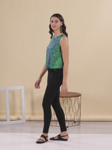 Printed Halter Neck Top