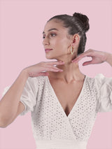 gold celestial earrings