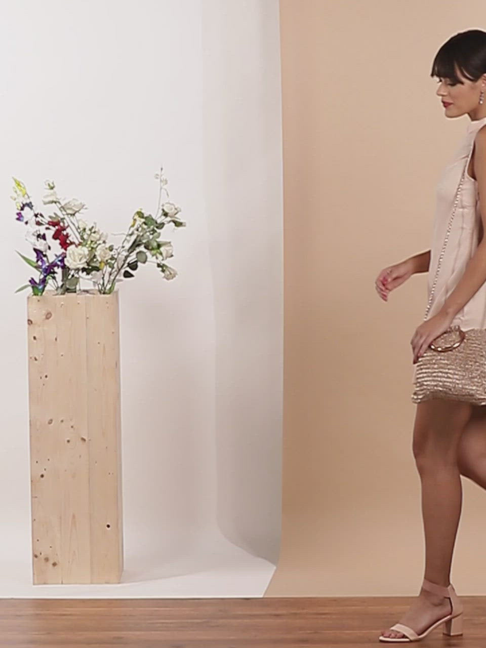 Shimmering Gold Party Bag - Ishqme