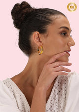 wavy hoops